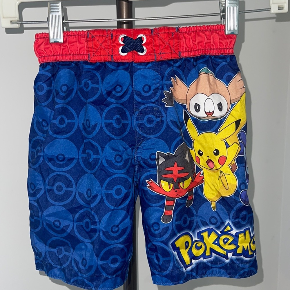 Boys XS Pokémon swim suit, top and bottom.